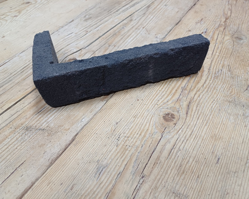 Hoekstrip geba 102 zwart handvorm waalformaat.