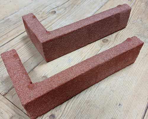 Hoekstrip geba 829 rood vormbak waalformaat.