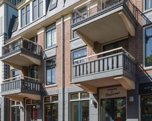 Steenstrip rood bont Geba 205 handvorm waalformaat.