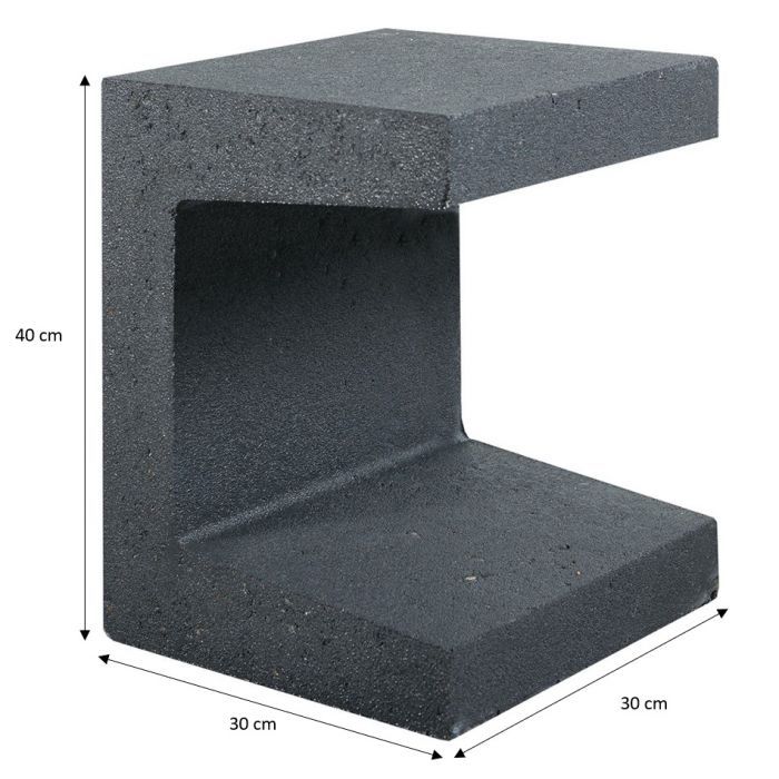 element Antraciet beton 30x30x40cm