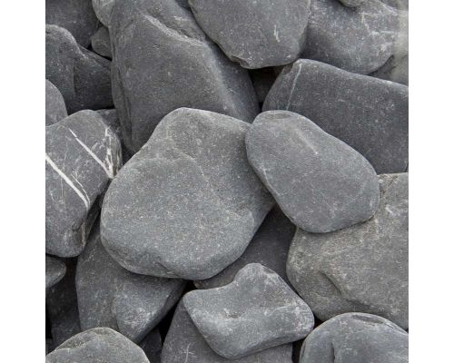 0,7 m3 Flat pebbles zwart 30-60