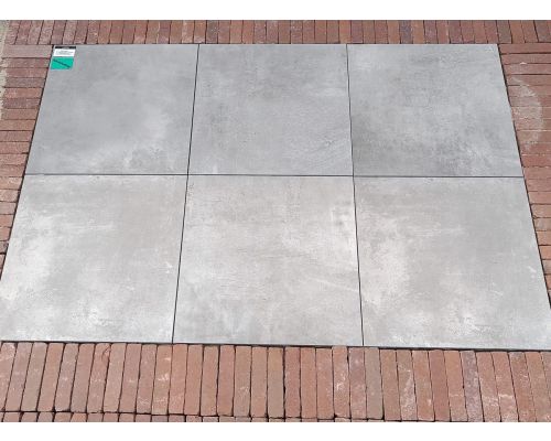 Keramische tegel op beton Grey 60x60x4cm.