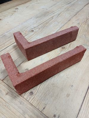Steenstrip hoek rood - Geba 829