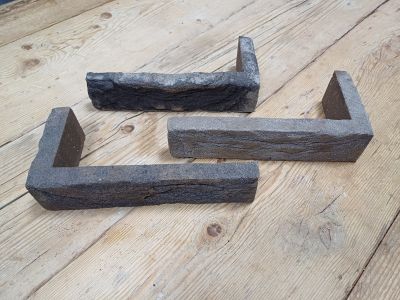 Steenstrip hoek grijs - Geba 583