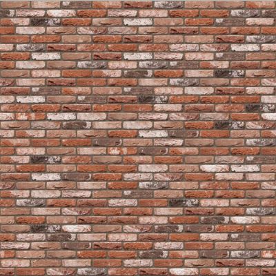 metselstenen rood bont handvorm op een gemetselde muur oppervlak