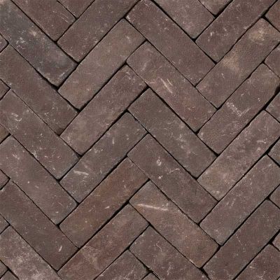 Gebakken dikformaat Norton Paars bruin getrommeld 8cm