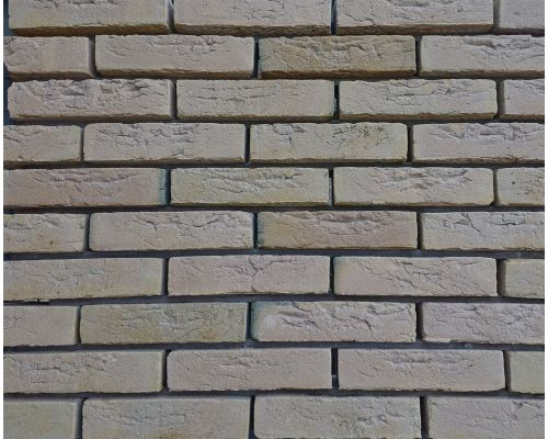 Metselsteen geel genuanceerd gesinterd handvorm waalformaat.