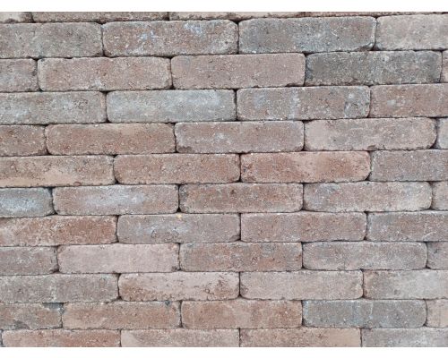 Betonklinker waalformaat rood genuanceerd getrommeld