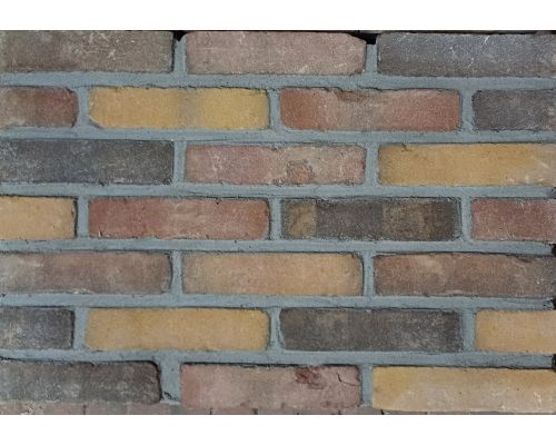 Vloer Steenstrip Gebakken Klinker rood-geel-bruin bont Horssen