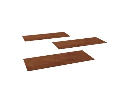 Cortenstaal Staptegel rechthoek 75x25cm.