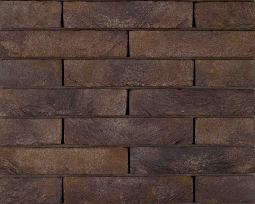 Metselsteen Geba 499 bruin zwart handvorm langformaat.