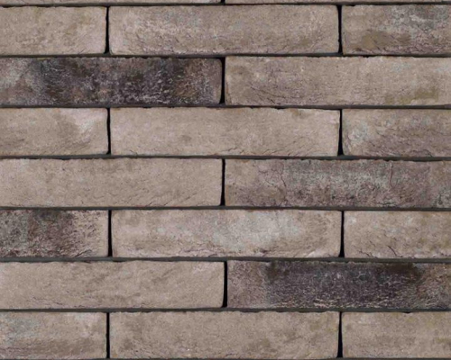 Metselsteen Geba 501 grijs zwart handvorm langformaat.